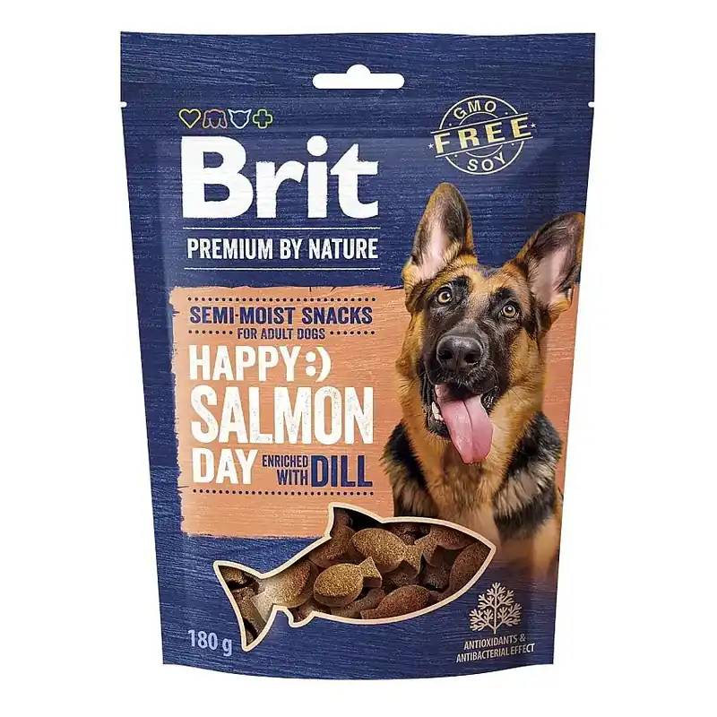 Erbjudandet går snart ut | Brit Premium by Nature Hundgodis Lax & Dill 180 g