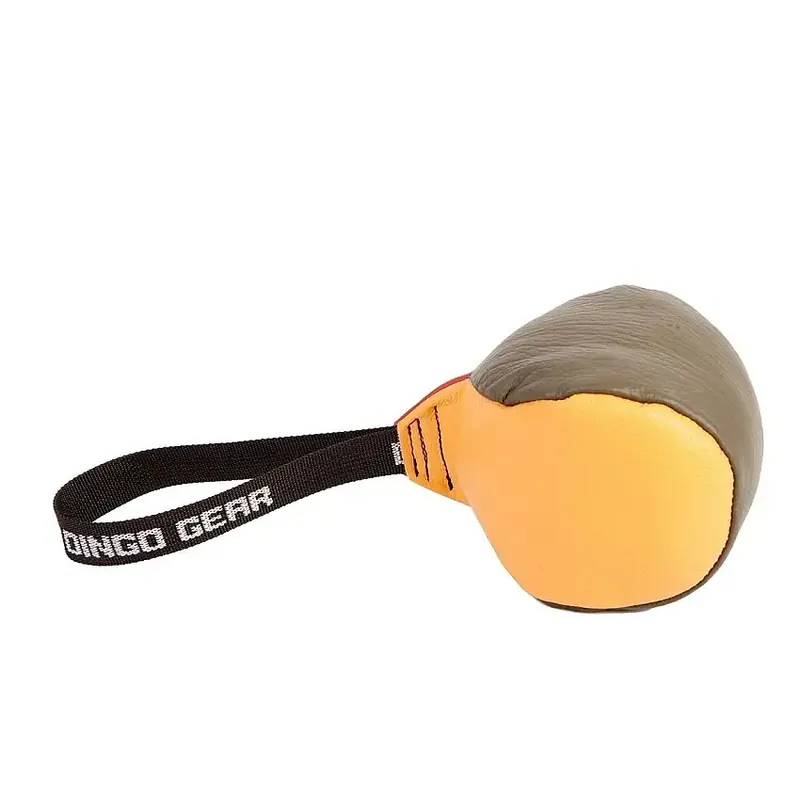 Dingo Gear Träningsboll i Läder Orange 11 cm - Toppkvalitet