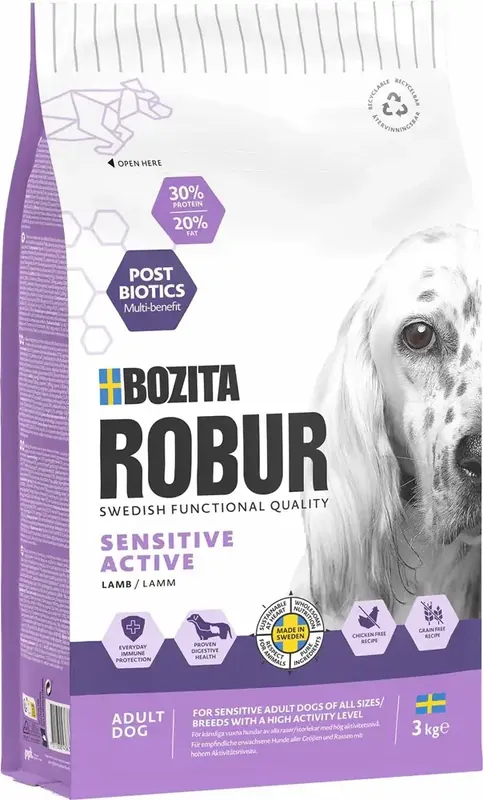 Trygg betalning | Bozita Robur Sensitive Grain Free Active 3 kg
