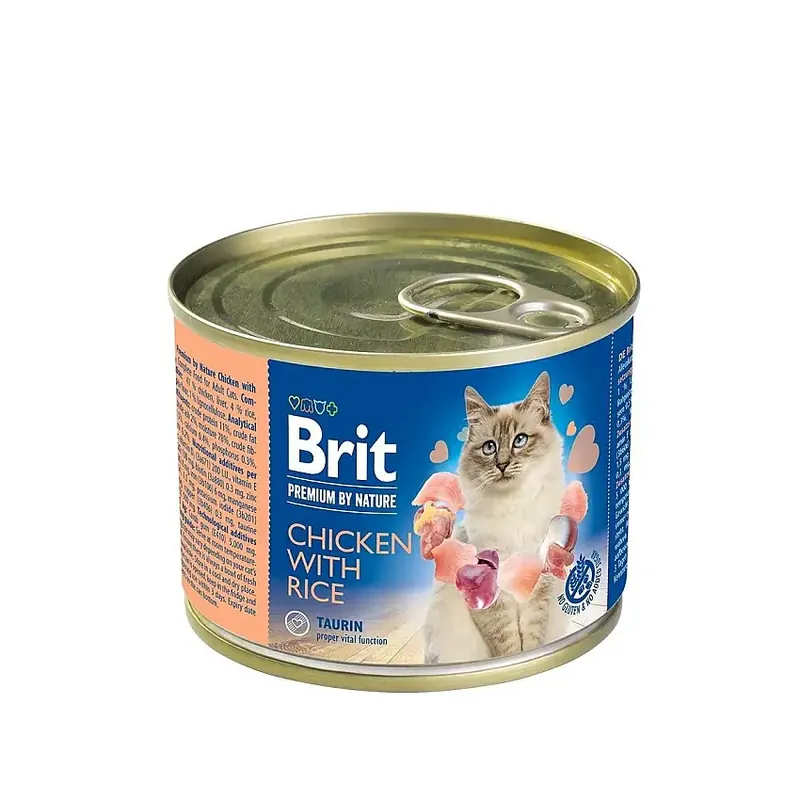 Sista dagarna - Brit Premium by Nature Cat Chicken with Rice 200 g