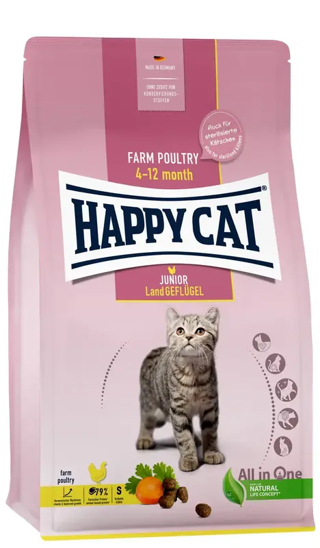 Nästan slut - Cat Junior Fågel – 4 kg