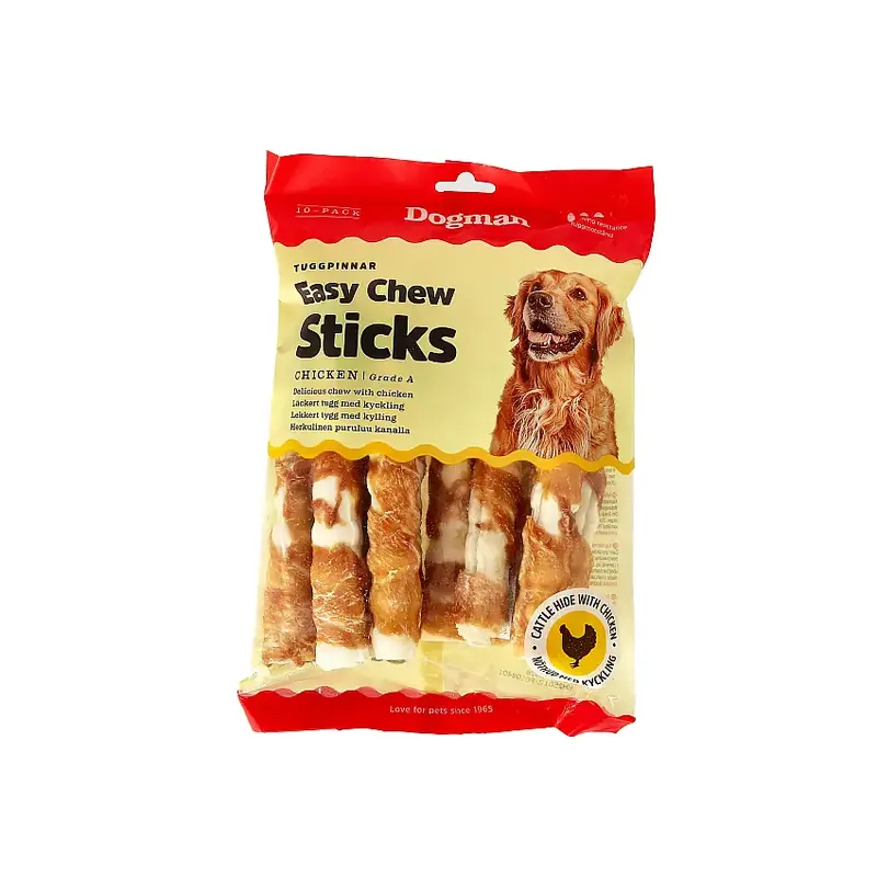 Easychew Sticks med Kyckling 10p Vit 17,5cm-310110 - Toppsäljare