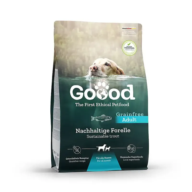 Adult Sustainable Trout Torrfoder för Hundar – 1,8 kg - Bra pris