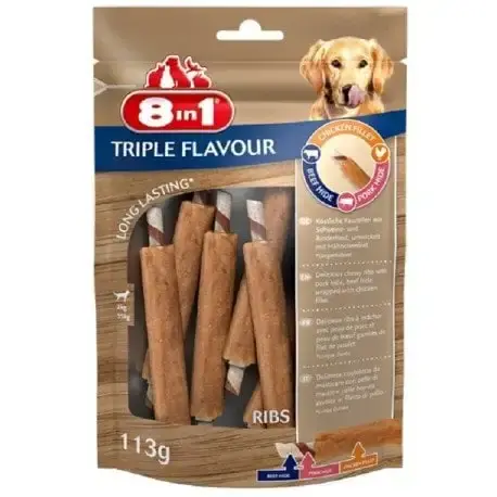 8IN1 Revbensspjäll med trippel smak 6-pack | Toppkvalitet
