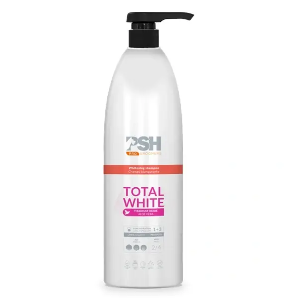 PSH Pro Groomers Total White schampo – 1 liter - Populär