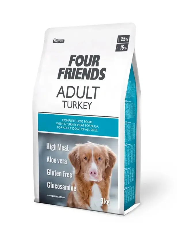 FourFriends Dog Adult Turkey 3 kg | Beställ direkt