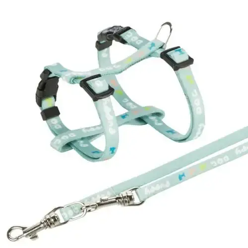 Hundsele Trixie Junior H-sele med koppel Mintgrön 27-45 cm - Topprodukt
