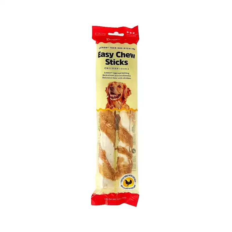 Easychew Sticks med Kyckling 2p Vit 25cm-310105 | Klar att skickas