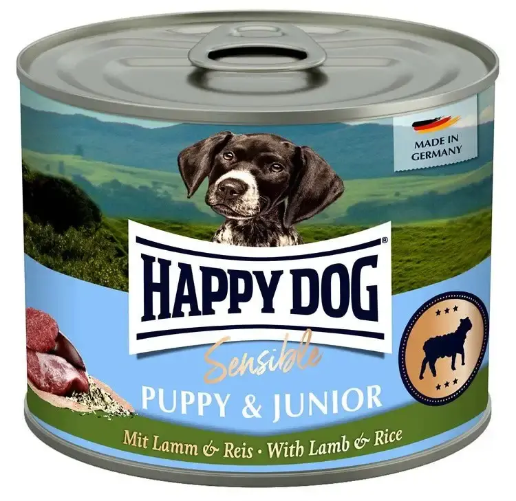Happy Dog Can Sensible Puppy & Junior Lamb & Rice – 200 g | Snabb frakt