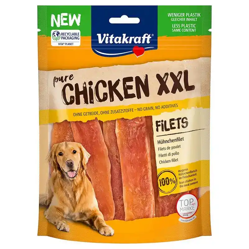 Enkel retur | Vitakraft CHICKEN XXL kycklingfiléer-425186.4