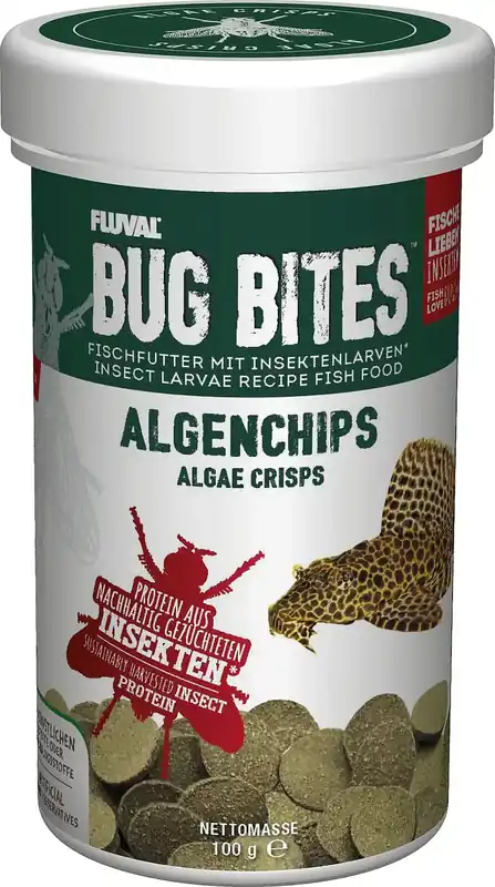 Fluval Bug Bites Algae Wafers, 250 ml | Premiumkvalitet