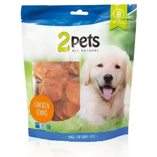 2pets Dogsnack Chicken Coins, 400g | Köp idag