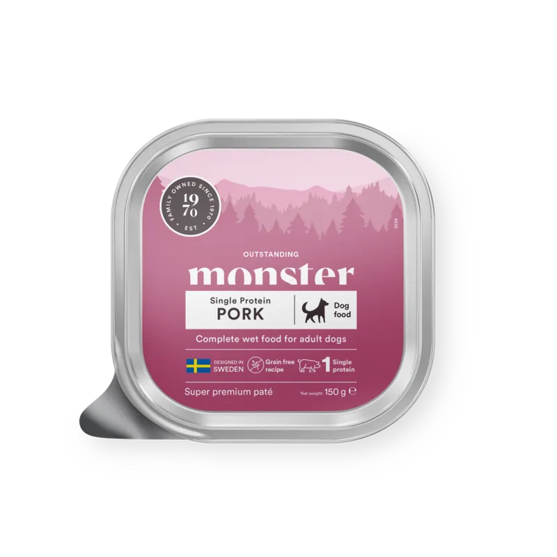 Direkt från fabriken - Monster Dog Pork patè 150g