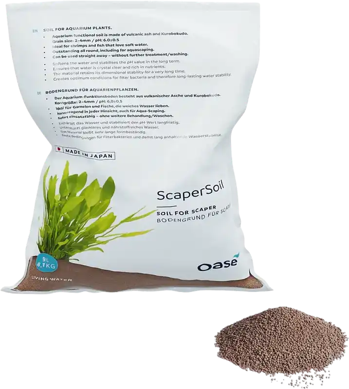 Väl omtyckt | Oase ScaperLine Soil – 1,5 till 3 mm, brun, 9 L