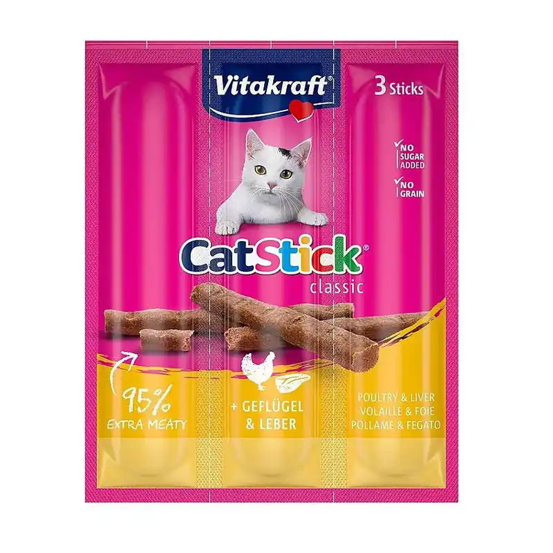 Vitakraft Cat Stick Chicken/Liver 18 g - Prisnedsättning