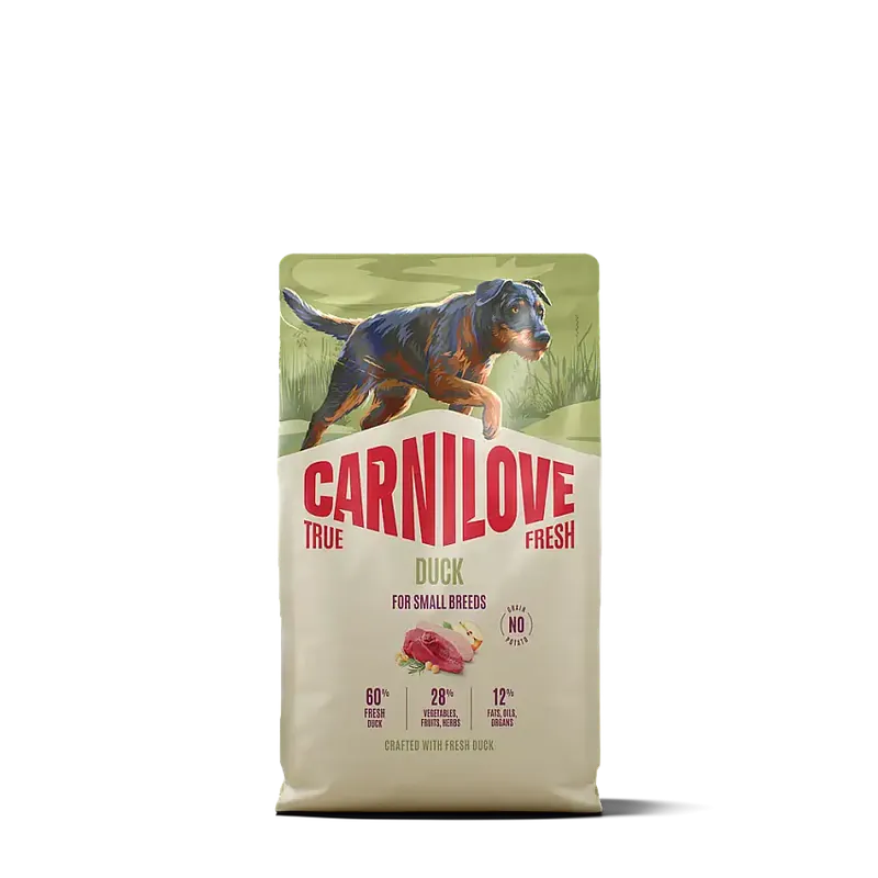 Carnilove True Fresh Dog Adult Small Breed Duck torrfoder för hund 4 kg - Kundfavorit
