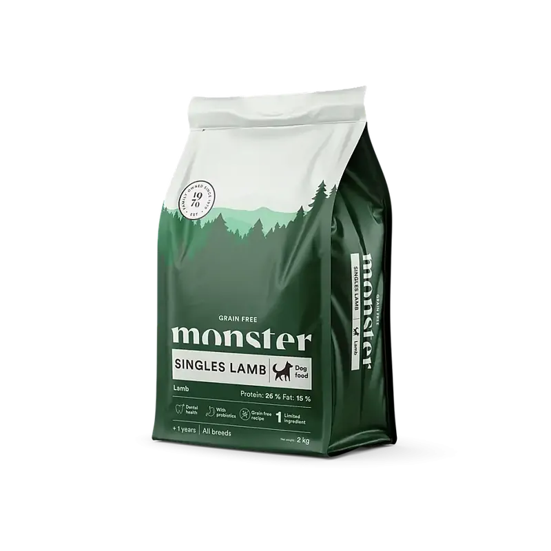 Monster Dog Grain Free Singles Lamb All Breed 2 kg - Nytt hos oss