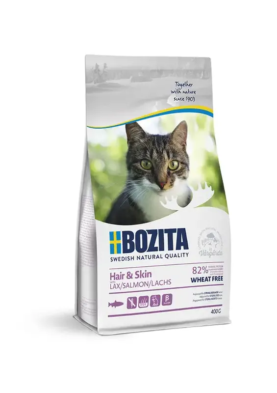 Kan beställas online | Bozita Hair & Skin Wheat Free Salmon 400 g