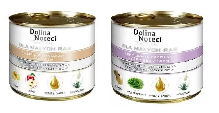 DOLINA NOTECI Premium ZESTAW PRÓBNY Małe rasy z gęsią + królikiem 185 g - Tillverkarpris