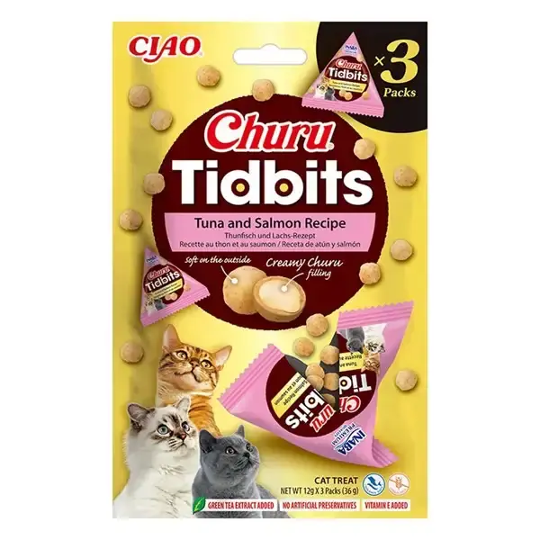 Churu tidbits tuna & salmon 3-pack - Passa på
