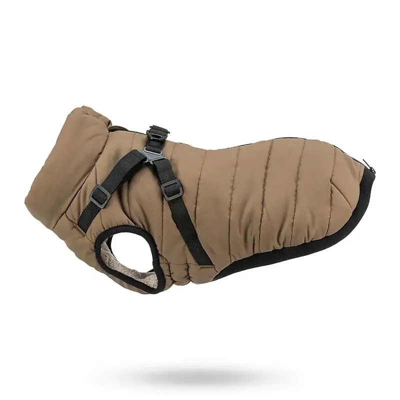 Spara nu | Trixie Vintertäcke med sele Pirou – Sand