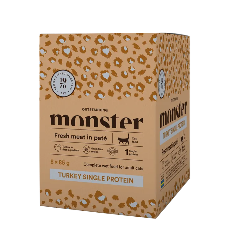 Monster Adult Turkey 8x85g - Bra pris just nu