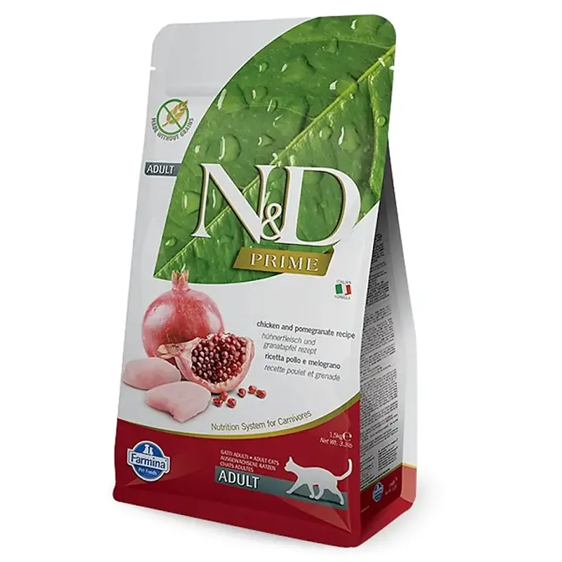 Sänkt pris - FARMINA N&D Kyckling & Granatäpple Adult Cat 5 kg