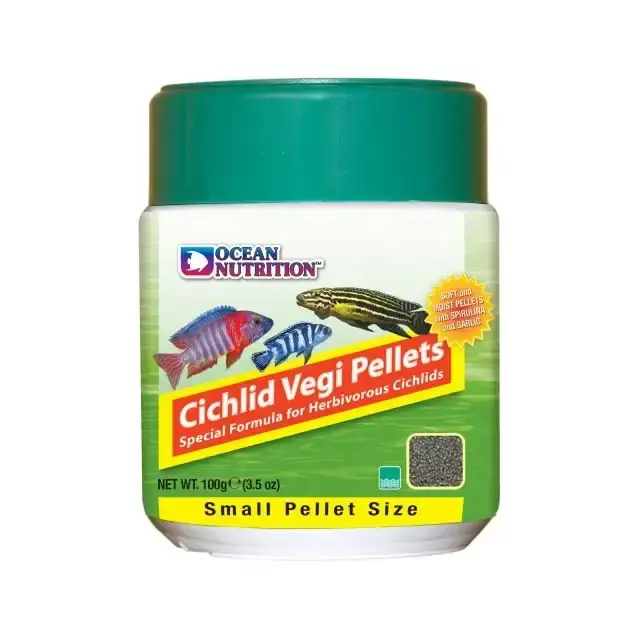 Ocean Nutrition – Cichlid Vegi Pellets Small – 100 g | Fynd