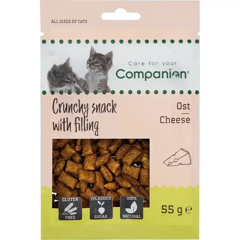 Companion Kattgodis Crunchy Snack Ost 55g | Mycket uppskattad