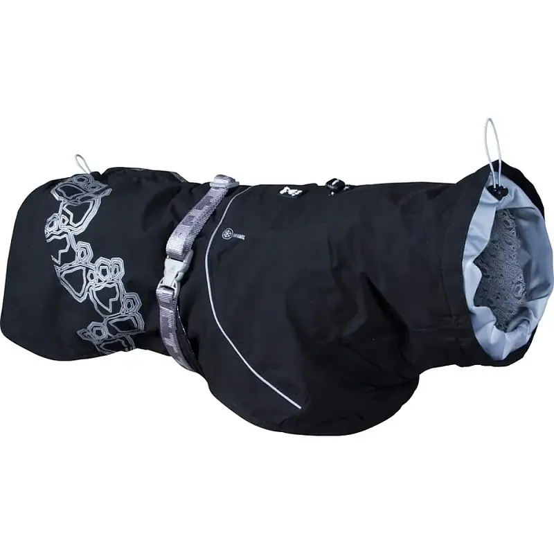 Hurtta Drizzle Rain Coat, Raven Svart - Bara denna vecka
