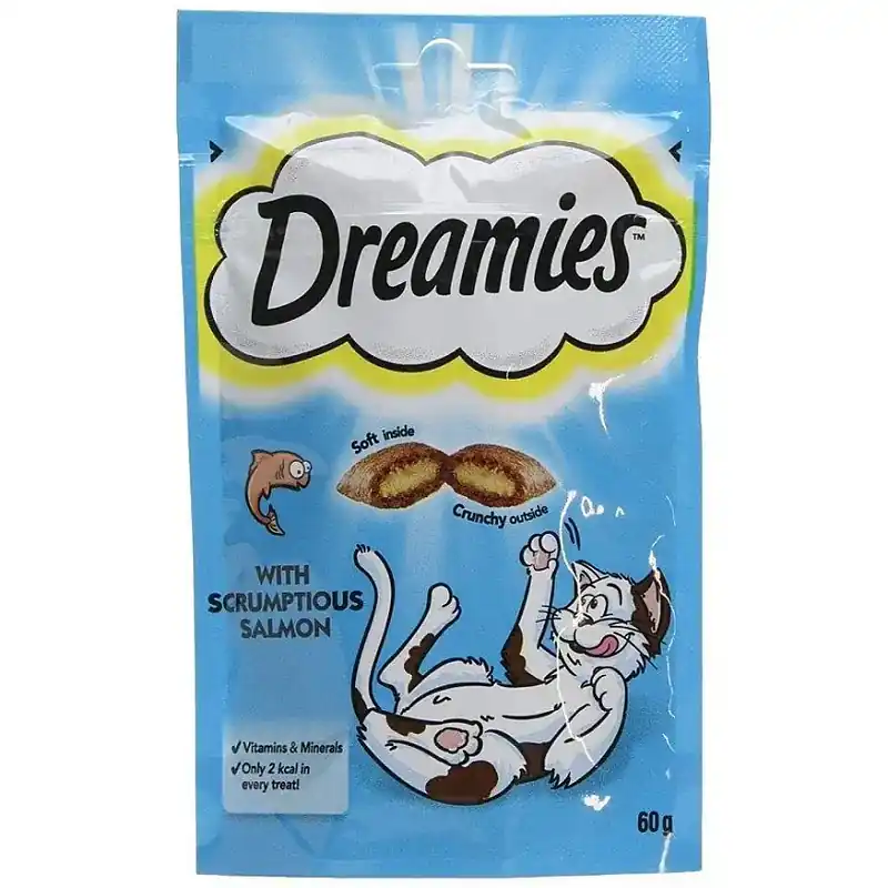 Mycket efterfrågad | Dreamies Lax 60 g