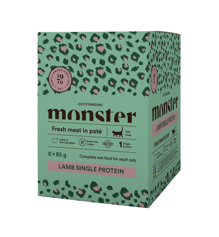 Prisnedsättning - Monster Adult Lamb 8x85g