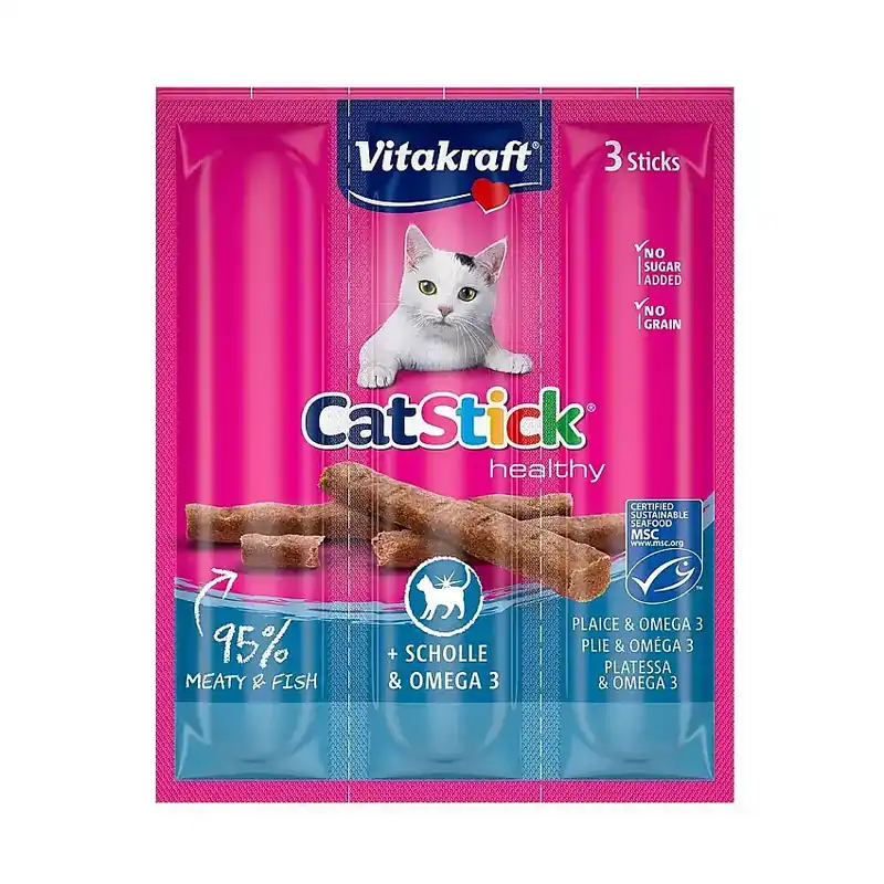 Vitakraft Cat Stick Plaice & Omega3 18 g | Endast denna vecka