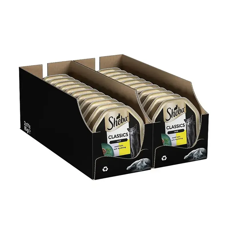 Sheba Classic Kalv & Kyckling 22×85 g - Försäljningssuccé