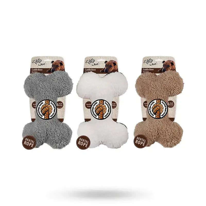 Tryggt köp - Cuddle Bone – Mjuk hundleksak med pip
