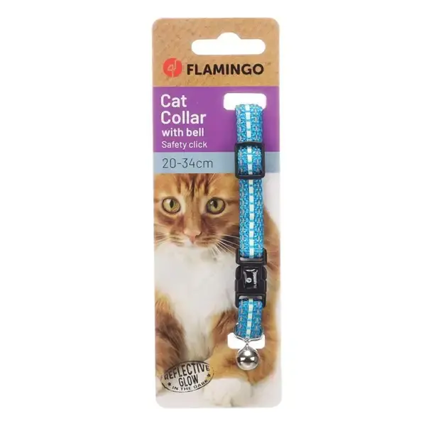 Halsband Jinxy katt ljusblå 20-34cm | Mycket efterfrågad