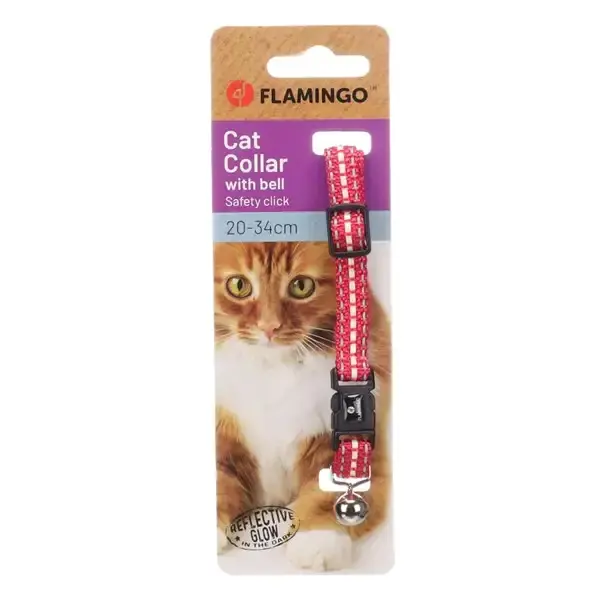 Halsband Jinxy katt röd 20-34cm - Handla online