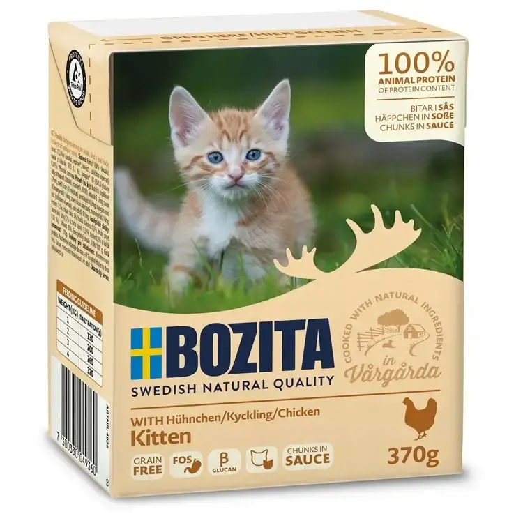 Finns nu - Bozita Kattunge Tetra Bitar i sås Kyckling 370g