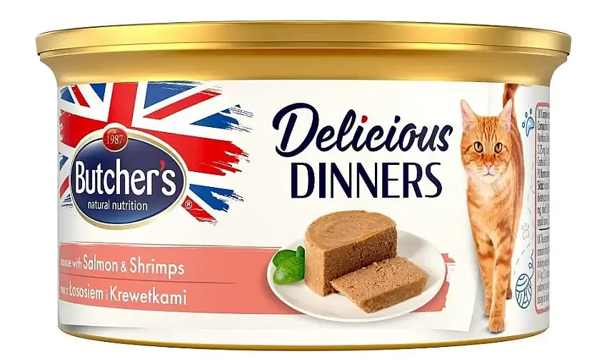 BUTCHER’S Classic Delicious Dinners med lax- och räkmousse 85 g - Endast idag