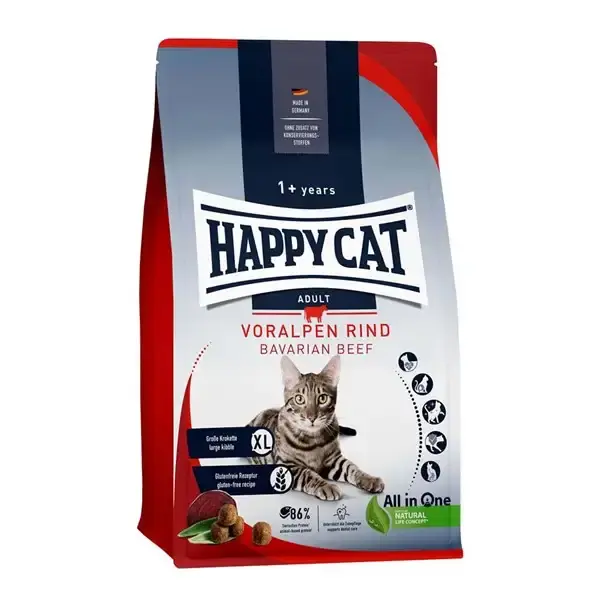 Happy Cat Adult nötkött 4kg | Premiumkvalitet