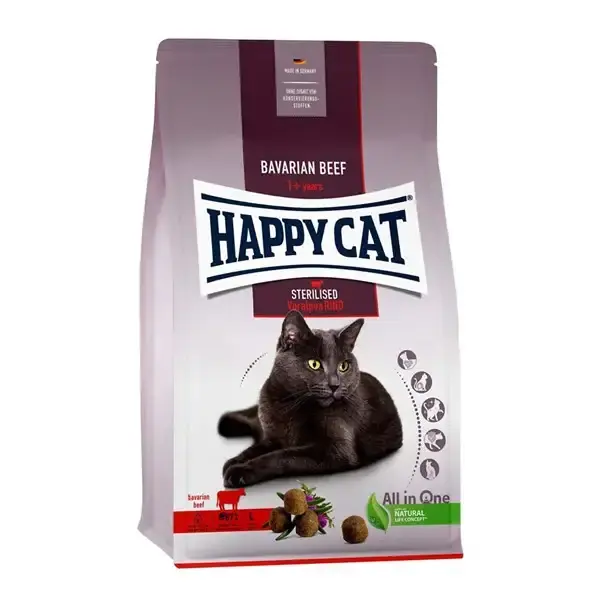 Riktigt fynd - Happy Cat Adult sterilised nötkött 4kg