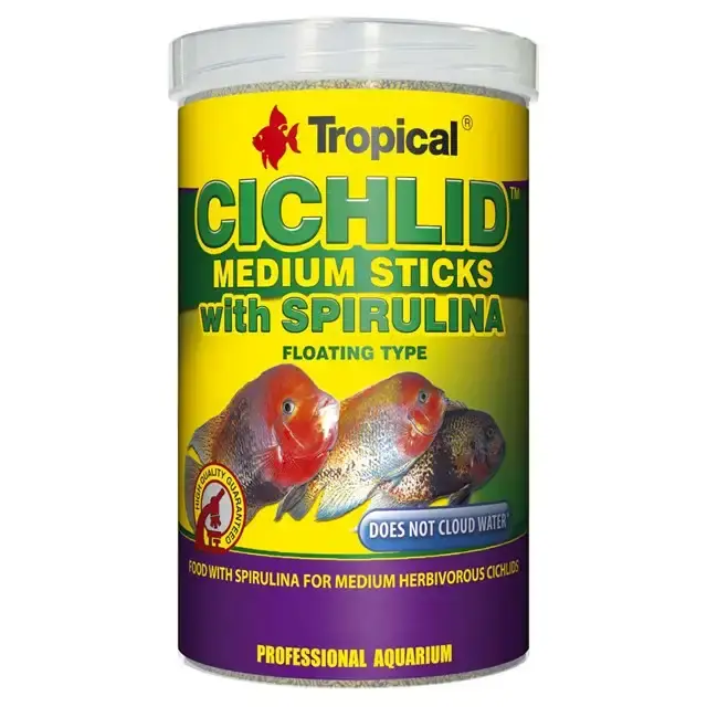 Tropical Cichlid Spirulina Medium Sticks – 1000 ml - Fabrikspris