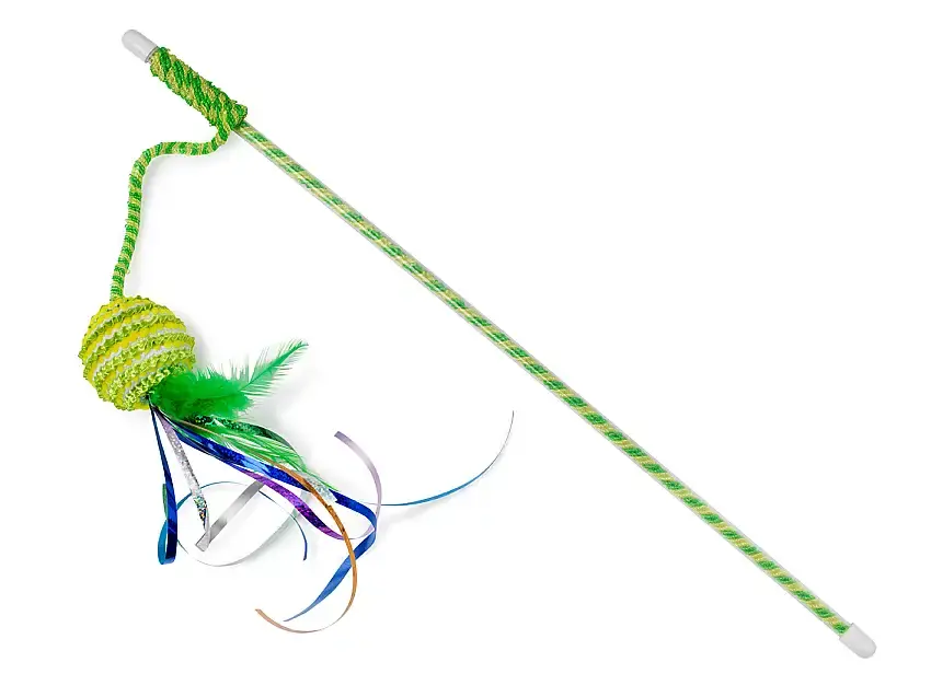 Kattleksak Spö Fransboll Grön-331354 - Extra bra pris