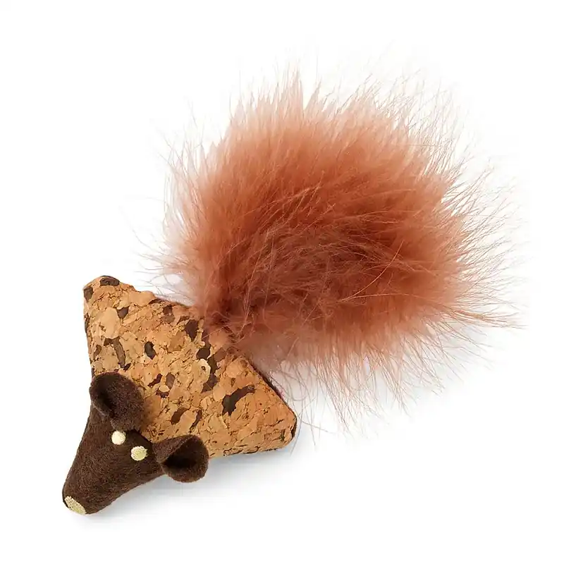 Endast idag | Kattleksak Natural Mus med Fjäder Brun-331380