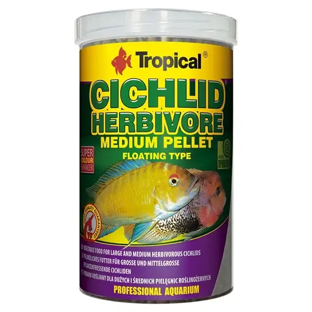 Populärt just nu - Tropical Cichlid Herbivore Medium Pellet – 1000 ml