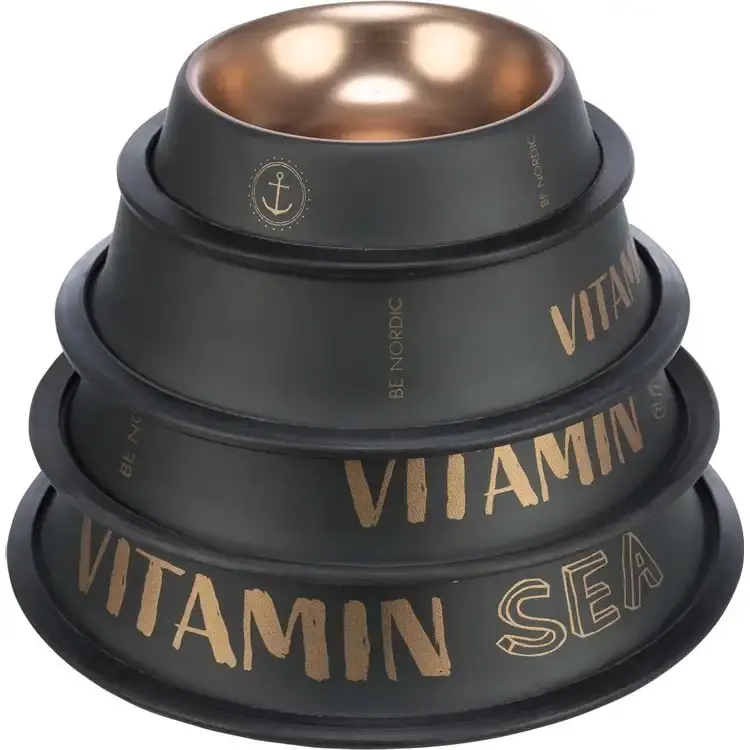 Bästa pris - Be Nordic skål, Vitamin Sea rostfri svart/brons, flera storlekar
