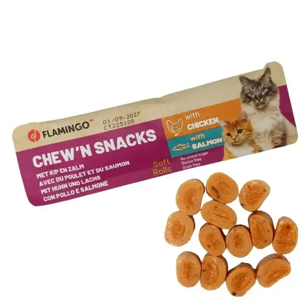 Kattgodis kyckling/lax 10g - Klar att skickas