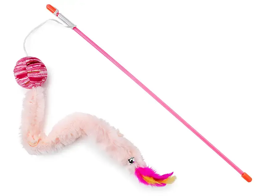 Lägg i varukorg - Kattleksak Spö Fuzzy Rosa-331409