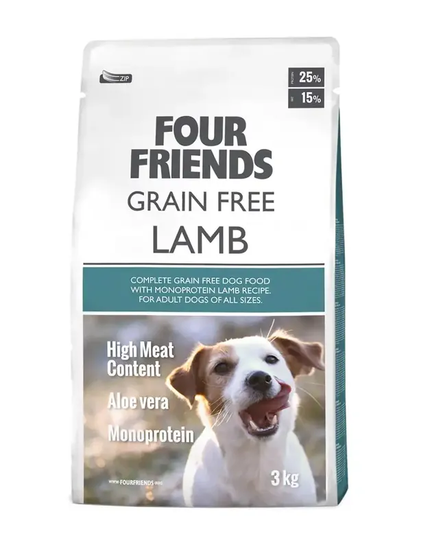 Passa på nu | FourFriends Dog Grain Free Lamb 3 kg