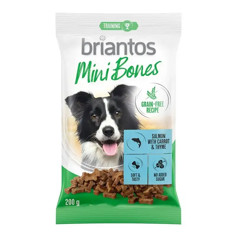 200 g Briantos Mini Bones för hundar Grain Free-2022336.3 - Precis lanserat